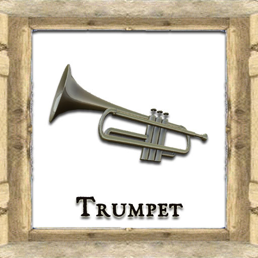 Second Life Marketplace Shabby Chic Wearable Trumpet with animation